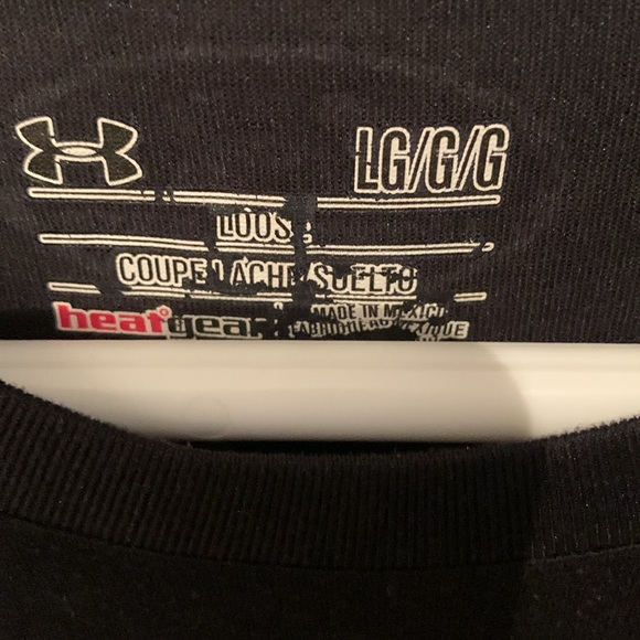 Stellar Under Armour Jet Black Heat Gear Ultra Soft/Warm Athletic Shirt SZ L 🔥 - Picture 3 of 6